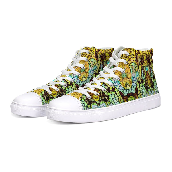 stained glass design sneakers