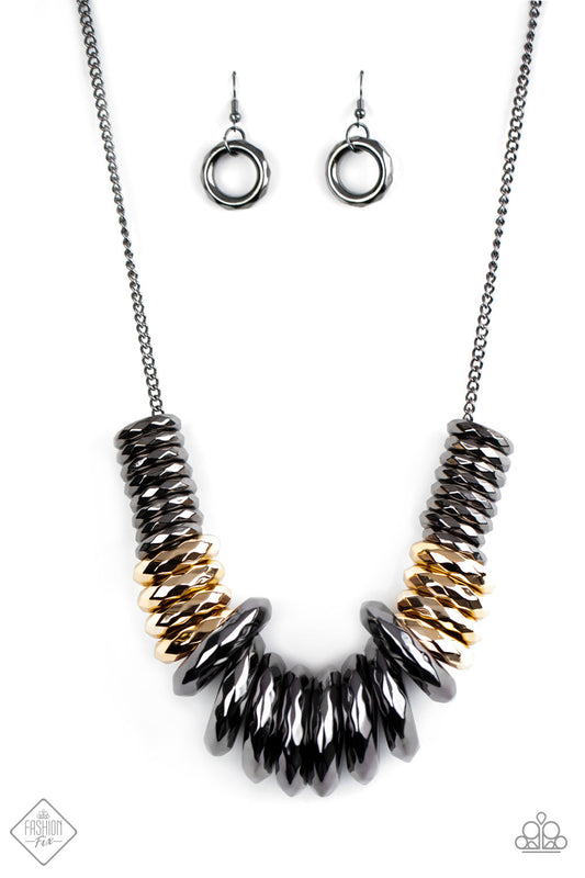 House of Chain - Gold Fashion Necklace - Paparazzi Accessories