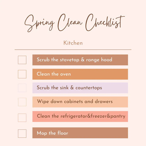 images of spring cleaning kitchen printable checklist-inselife.com
