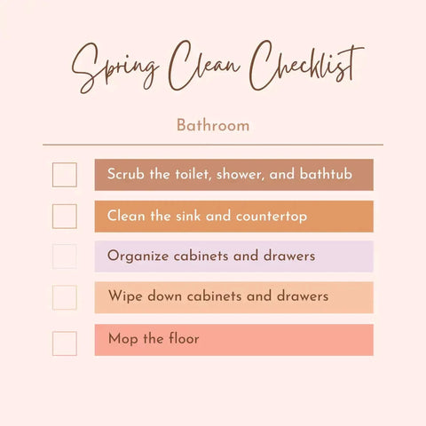 images of spring cleaning bathroom printable checklist-inselife.com