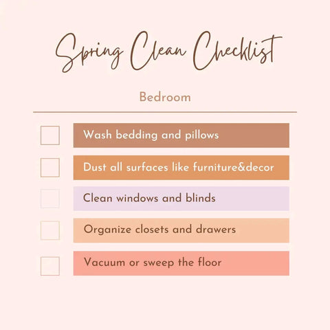 images of spring cleaning bedroom printable checklist-inselife.com