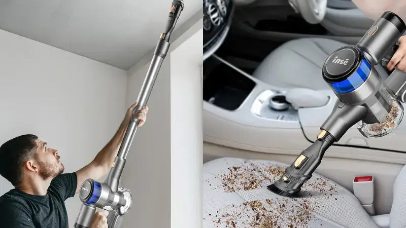 inse s9 cordless stick vacuum for home or car