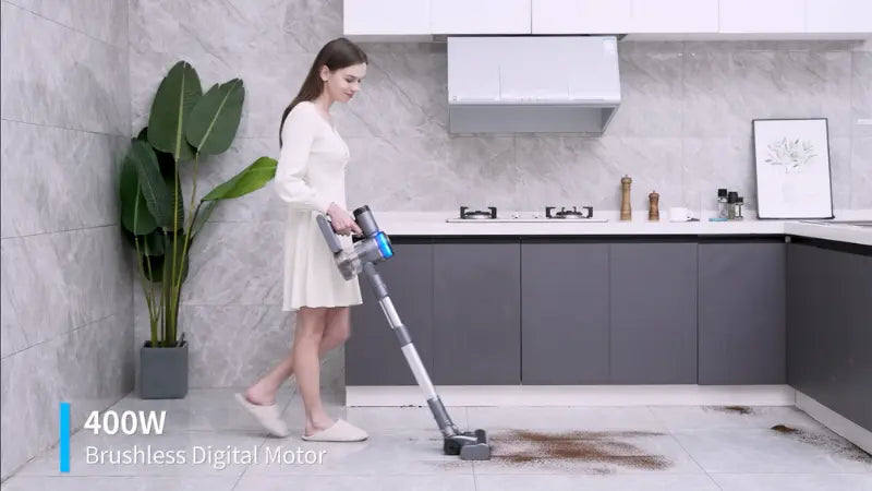 inse s9 pet hair vacuum to clean up the debris on the floor