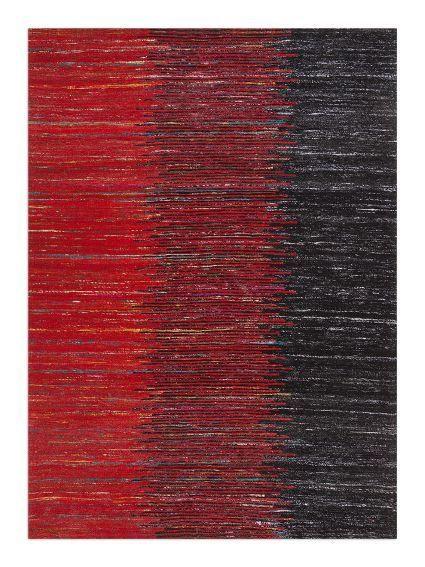 Rood Zwart Vloerkleed Falmouth, 70x140