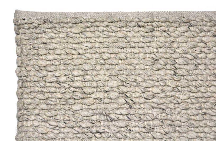 Wollen Vloerkleed Japandi Handgeweven Beige Eridio, 160x230