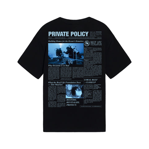 PRIVATE POLICY X REEF LIFE FOUNDATION COLLAB TSHIRT