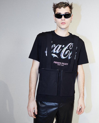 PRIVATE POLICY COCA COLA t-shirt NYFW BACKSTAGE