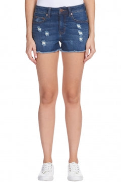 Distressed Denim Shorts