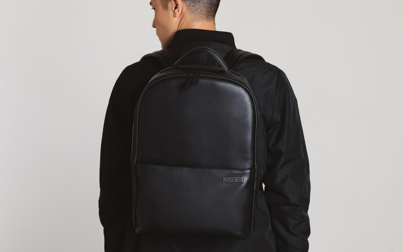 black camera backpack