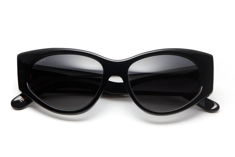Blackout acetate sunglasses with dark grey lenses  #1