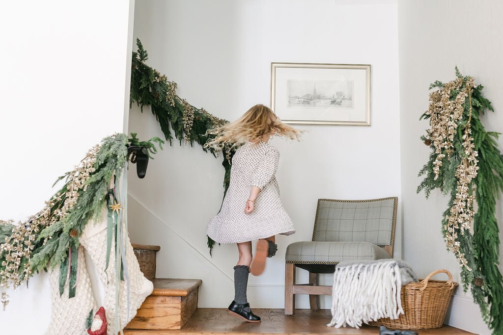 holiday garland banister