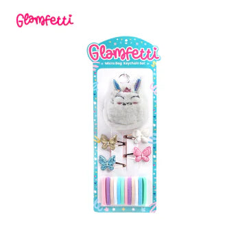 Glamfetti Microbag Keychain with Hair Accessories Collection (9 Designs)