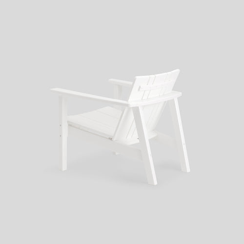 A studio photo of Low Chair - Polywood Polywood White / Chair Only