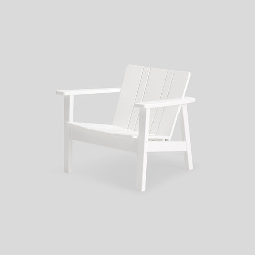 A studio photo of Low Chair - Polywood Polywood White / Chair Only