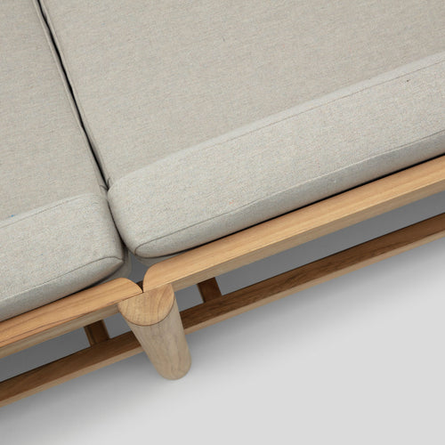 A studio photo of Haven Loveseat Sunbrella Ashe / Cushion Arm