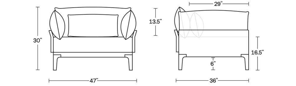 A product dimensions graphic