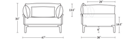 A product dimensions graphic