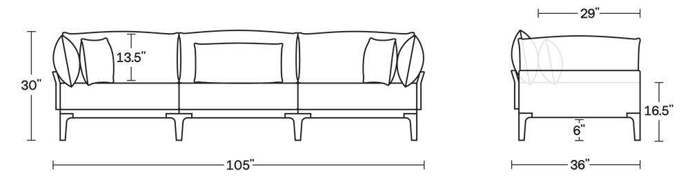 A product dimensions graphic