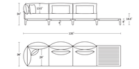 A product dimensions graphic