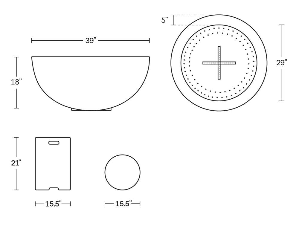 A product dimensions graphic