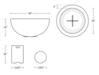 A product dimensions graphic