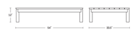 A product dimensions graphic