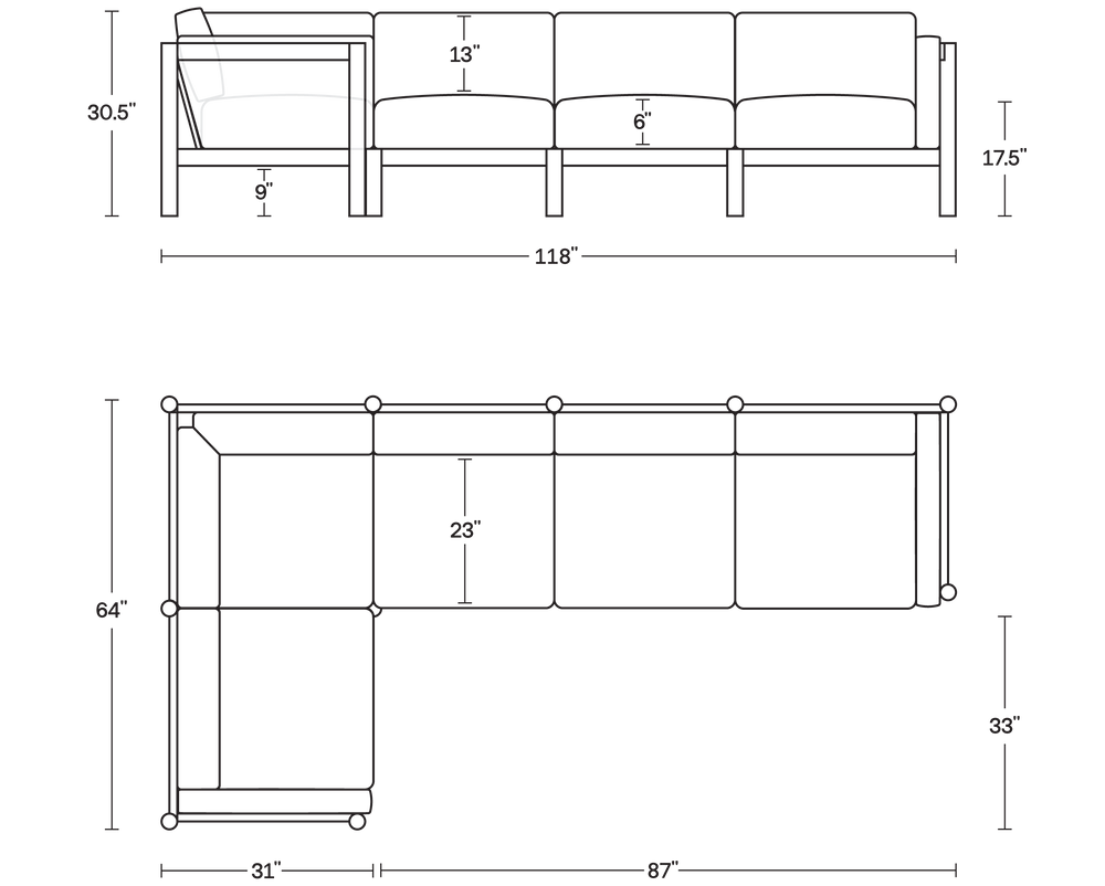 A product dimensions graphic