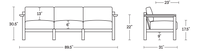 A product dimensions graphic