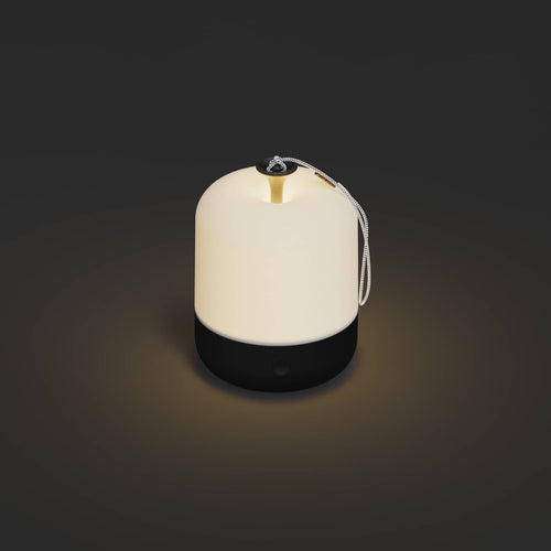 A studio photo of Acorn Lantern Black