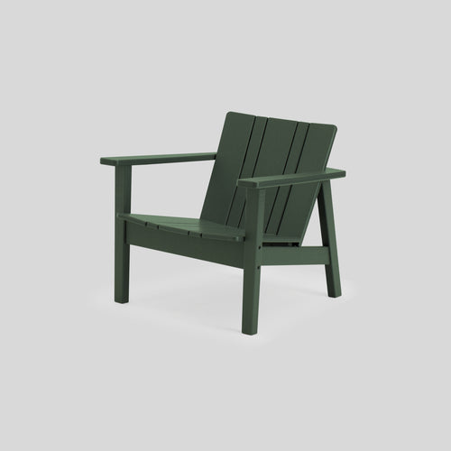 A studio photo of Low Chair - Polywood Polywood Green / Chair Only