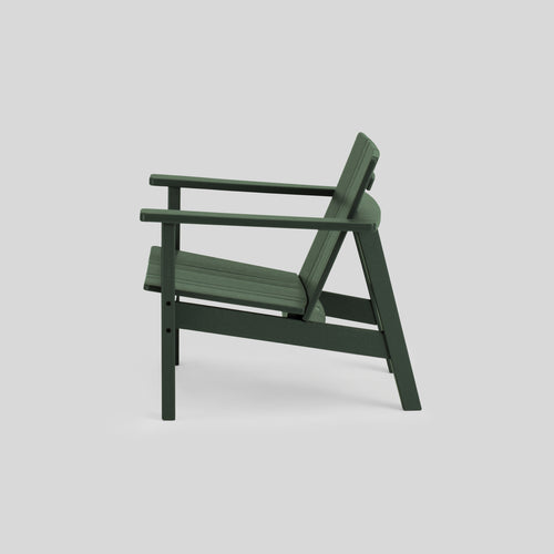 A studio photo of Low Chair - Polywood Polywood Green / Chair Only