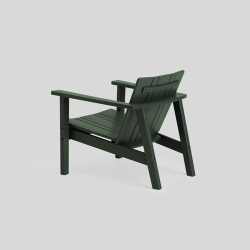 A studio photo of Low Chair - Polywood Polywood Green / Chair Only