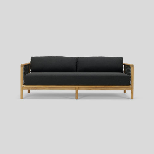 A studio photo of Reel Sofa Sunbrella Heritage Char