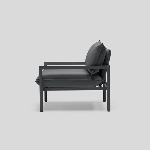 A studio photo of Terra Chair Charcoal