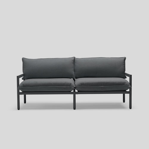 A studio photo of Terra Loveseat Charcoal