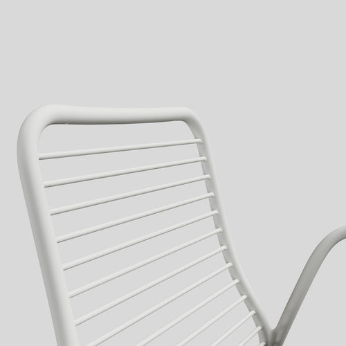 A studio photo of XY Dining Chair (Set of 2) White / Arm