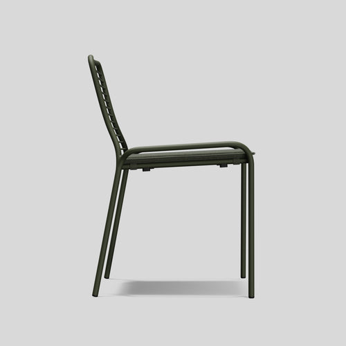 A studio photo of XY Dining Chair (Set of 2) Olive / Armless