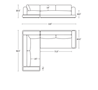 A product dimensions graphic