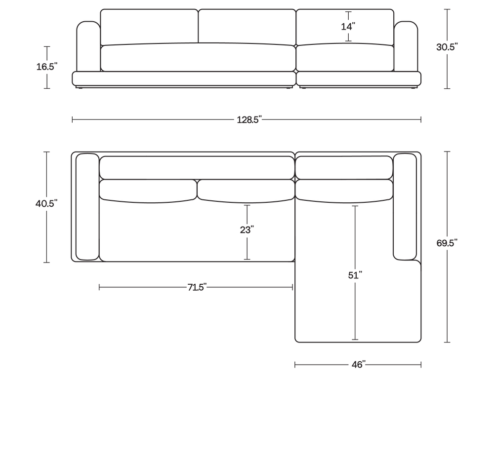 A product dimensions graphic