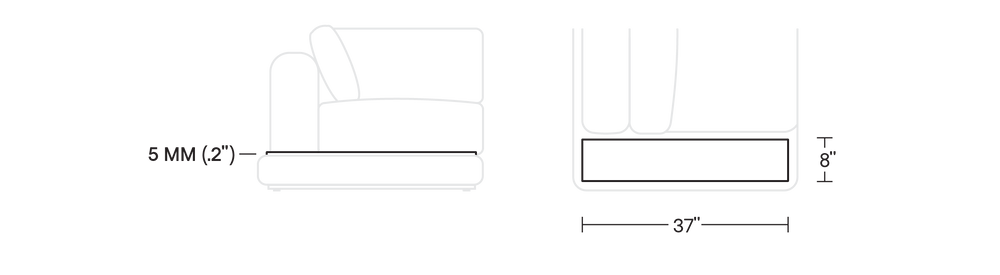 A product dimensions graphic