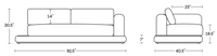 A product dimensions graphic