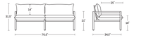 A product dimensions graphic