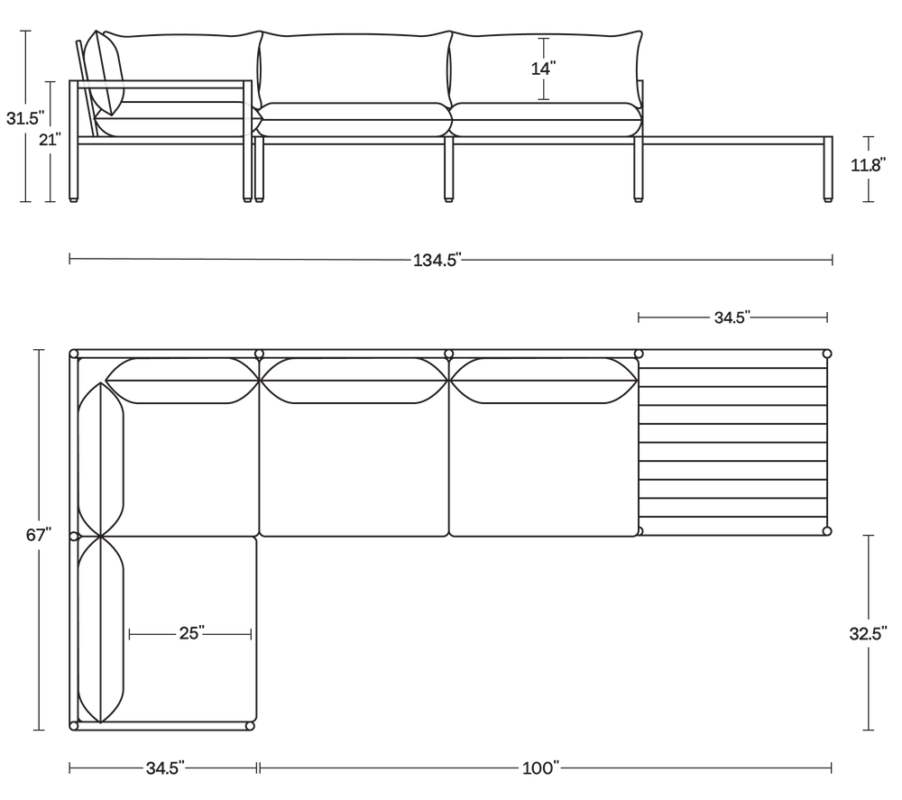 A product dimensions graphic