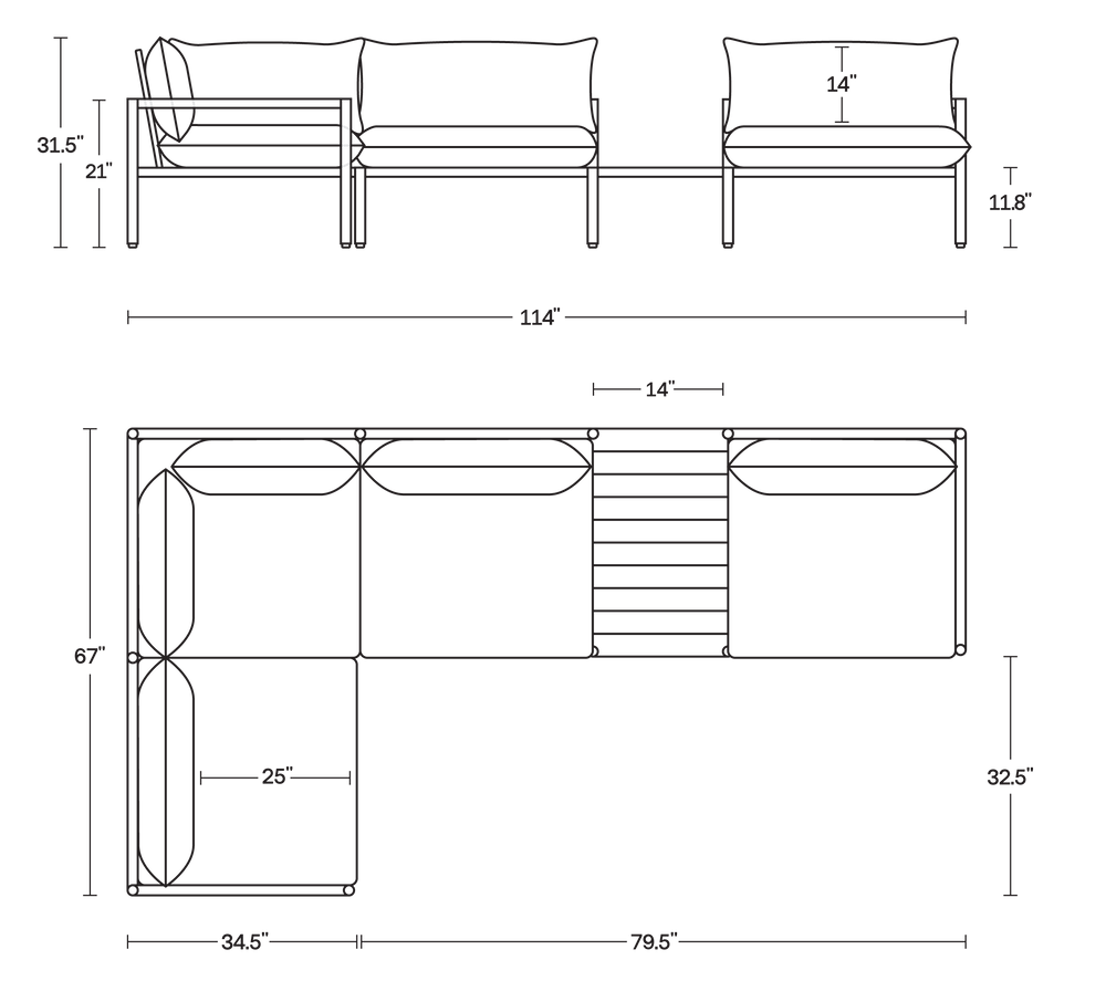 A product dimensions graphic