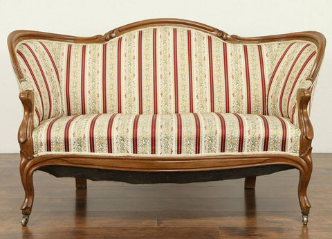 19th century Victorian-era Loveseat