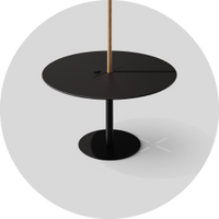 Integrated umbrella base