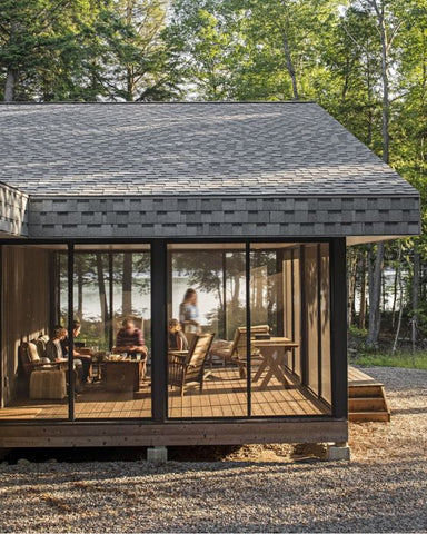 Modern screened in porch