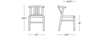 A product dimensions graphic