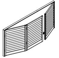 Aluminium Plantation Shutters Config LLR3