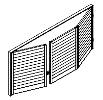 Aluminium Plantation Shutters Config LRR3